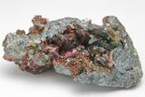 Lustrous, Iridescent Hematite Crystal Cluster - Italy #207084-2